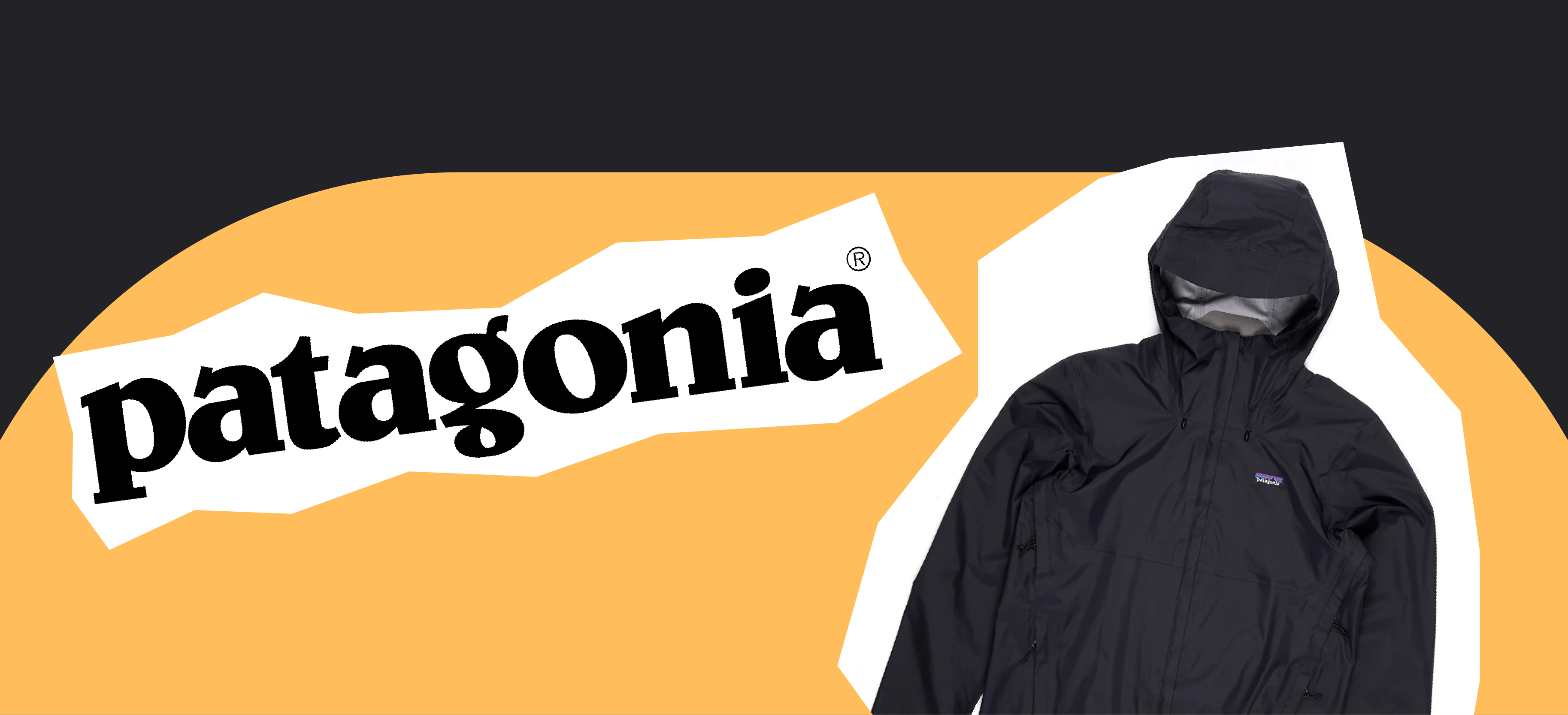 Patagonia logo on yellow background