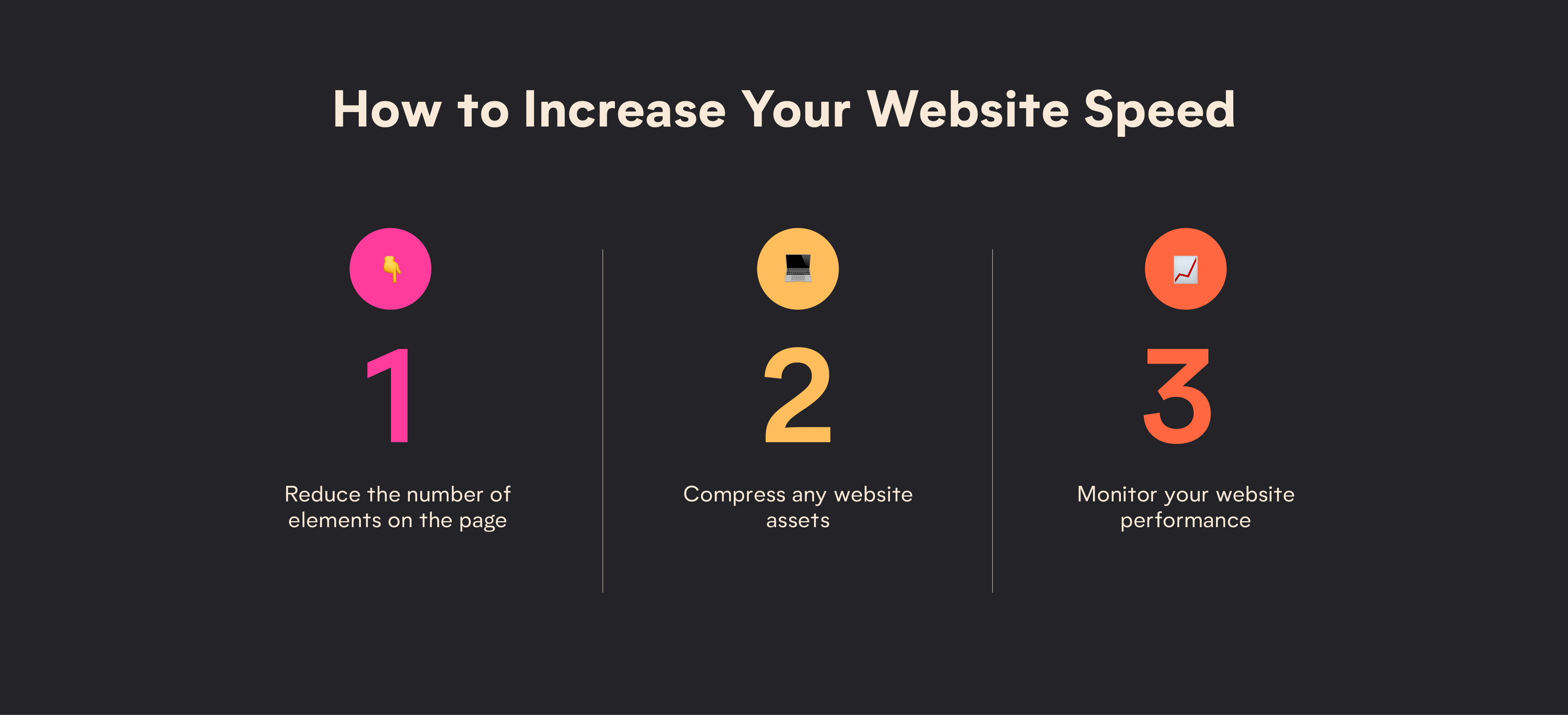 what makes a good website infographic on black background