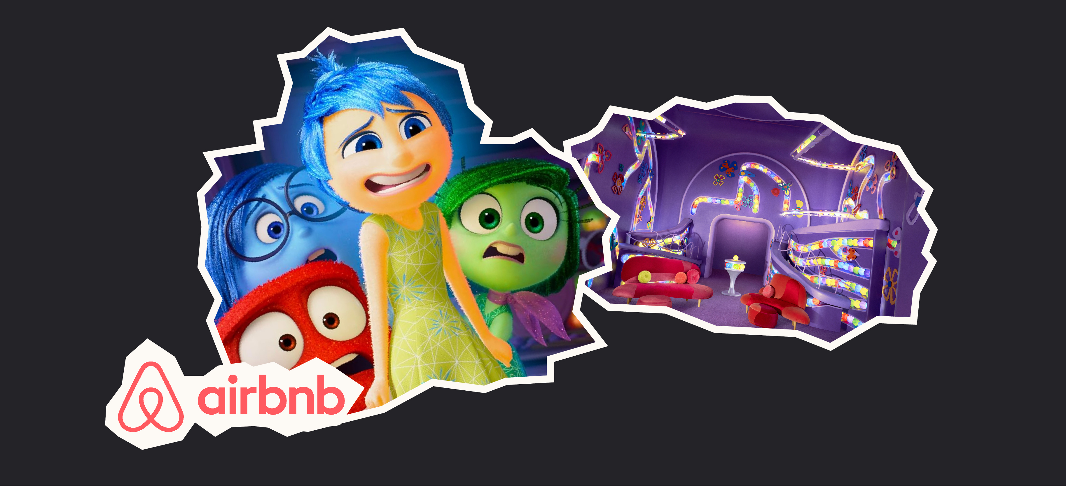 Inside out poster on black background