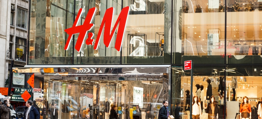 front of h&m store