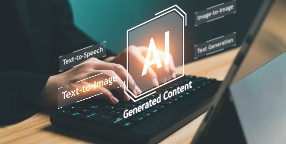Artist Man using AI Art to generate smart content